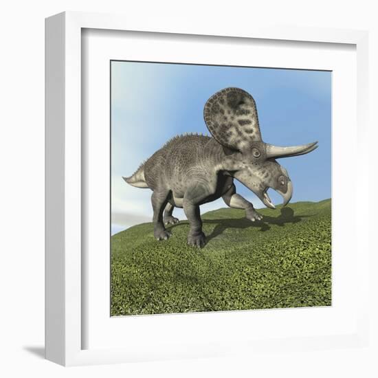 Zuniceratops Dinosaur-null-Framed Art Print