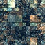 Cube Shape Kaleidoscope Abstract Background-Zurbagan-Laminated Art Print