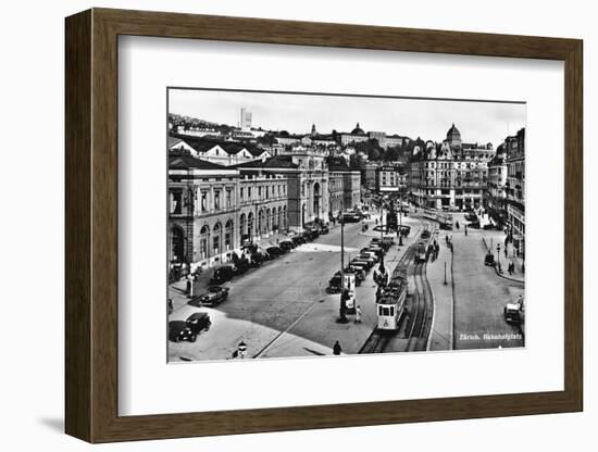 Zurich, Bahnhofplatz-null-Framed Photographic Print