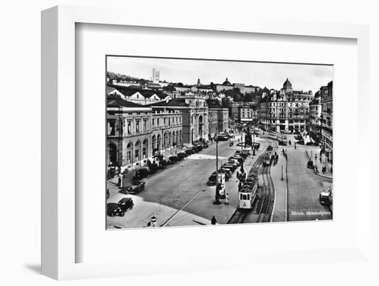 Zurich, Bahnhofplatz-null-Framed Photographic Print