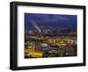 Zurich industrial quarter at night-enricocacciafotografie-Framed Photographic Print