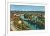 Zurich, Limmat and Sihl, Switzerland-null-Framed Art Print