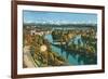 Zurich, Limmat and Sihl, Switzerland-null-Framed Art Print