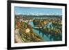 Zurich, Limmat and Sihl, Switzerland-null-Framed Art Print