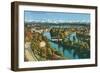 Zurich, Limmat and Sihl, Switzerland-null-Framed Art Print