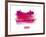 Zurich Skyline Brush Stroke - Red-NaxArt-Framed Art Print