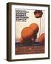 Zurich, Switzerland - Gordon Bennett Hot-Air Balloon Race Poster-Lantern Press-Framed Art Print