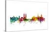 Zurich Switzerland Skyline-Michael Tompsett-Stretched Canvas