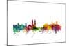 Zurich Switzerland Skyline-Michael Tompsett-Mounted Art Print