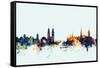 Zurich Switzerland Skyline-Michael Tompsett-Framed Stretched Canvas