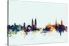 Zurich Switzerland Skyline-Michael Tompsett-Stretched Canvas