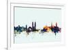 Zurich Switzerland Skyline-Michael Tompsett-Framed Art Print