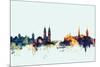 Zurich Switzerland Skyline-Michael Tompsett-Mounted Art Print