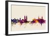 Zurich Switzerland Skyline-Michael Tompsett-Framed Art Print