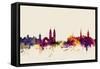 Zurich Switzerland Skyline-Michael Tompsett-Framed Stretched Canvas