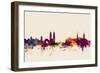 Zurich Switzerland Skyline-Michael Tompsett-Framed Art Print