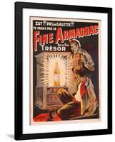 'Zut!!! Pas de Galette!!! Te Fache Pas La Fine Armagnac, Est Une Vrai Tresor', Poster Advertising…-Eugene Oge-Framed Giclee Print