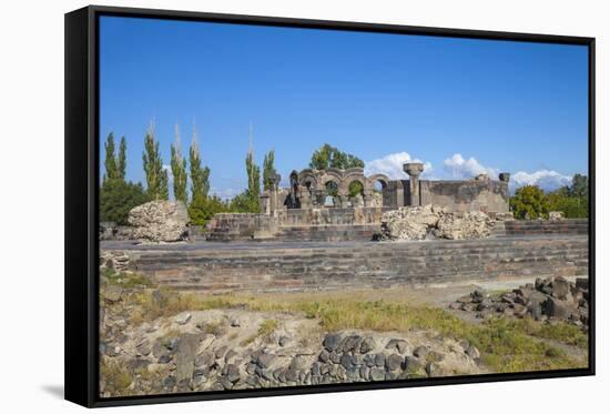 Zvartnots Cathedral, UNESCO World Heritage Site, Yerevan, Armenia, Central Asia, Asia-Jane Sweeney-Framed Stretched Canvas