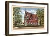 Zwaanendael House, Lewes, Delaware-null-Framed Art Print