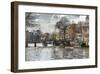 Zwanenburgwal Canal-Pep Ventosa-Framed Giclee Print