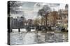 Zwanenburgwal Canal-Pep Ventosa-Stretched Canvas