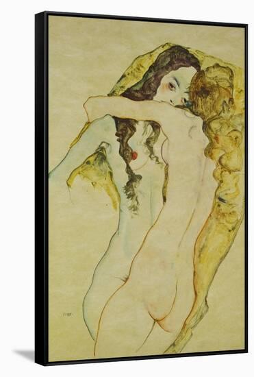 Zwei Frauen in Umarmung, 1911-Egon Schiele-Framed Stretched Canvas