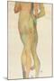 Zwei Stehende Akte, 1913-Egon Schiele-Mounted Premium Giclee Print