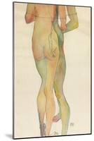 Zwei Stehende Akte, 1913-Egon Schiele-Mounted Giclee Print