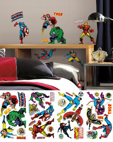 Sticker Classiques De Marvel Autocollant Mural Sur Allpostersfr