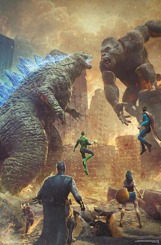 Poster: International's Justice League vs. Godzilla vs. Kong - Street