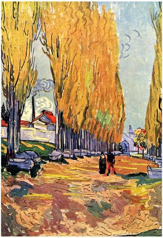 Poster: Vincent Van Gogh Les Alyscamps Art Print Poster, 19x13in.