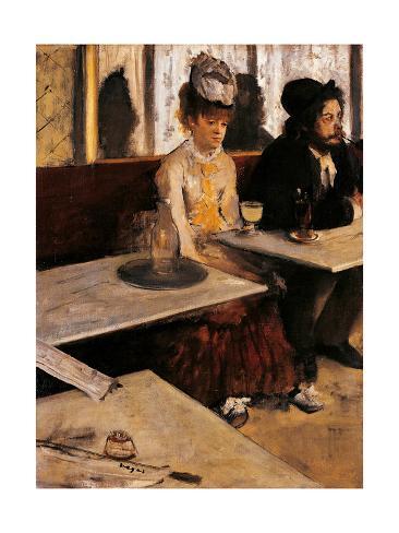 Art Print: Degas' Absinthe Drinker, 16x12in.