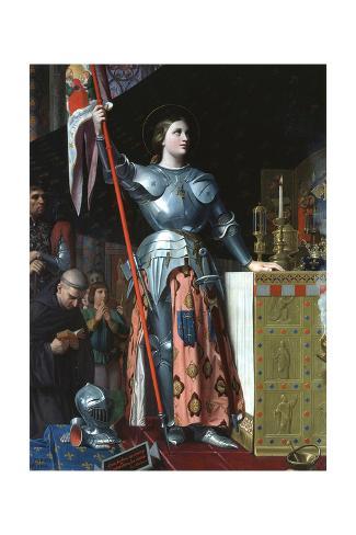 Giclee Painting: Ingres' Joan of Arc at the Coronation of Charles VII