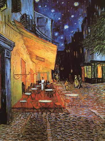 Poster: van Gogh's Vincent Van Gogh- The Night Cafe, c. 1888, 18x24in.