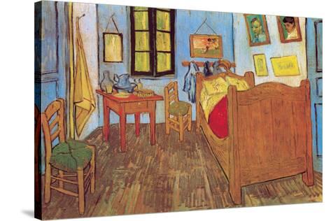 Soveværelset i arles, ca.1887 opspændt lærredstryk af vincent van ... Spisestuer selges