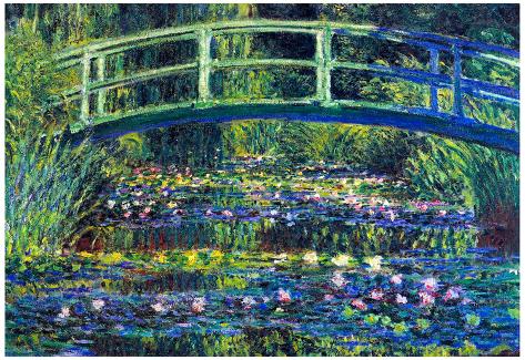 Claude Teich mit Wasserlilien Nr. 2, Kunstdruckposter Kunstdruck