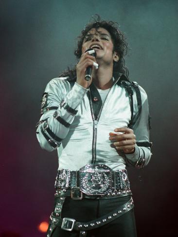 Michael Jackson Performing on Stage at Wembley During the ...