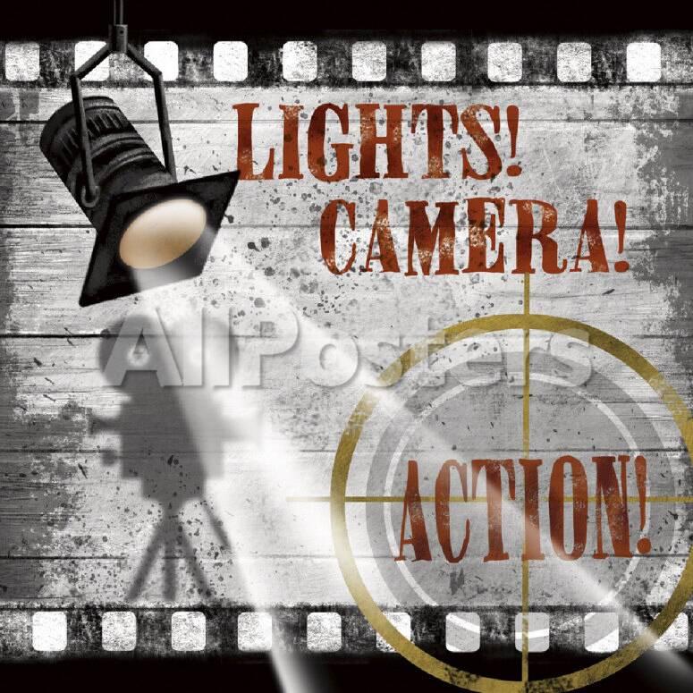 オールポスターズの コンラッド ナッツセン lights camera action