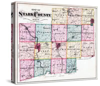 '1875, Stark County Map, Ohio, United States' Giclee Print | AllPosters.com