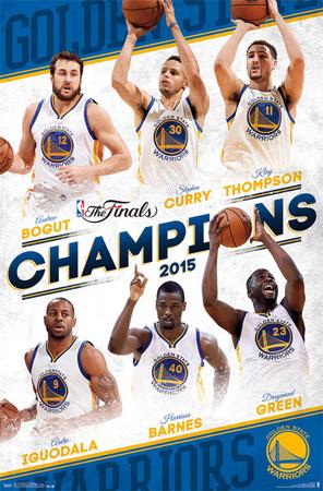 2015 NBA Finals- Champions Golden State Warriors Posters ...