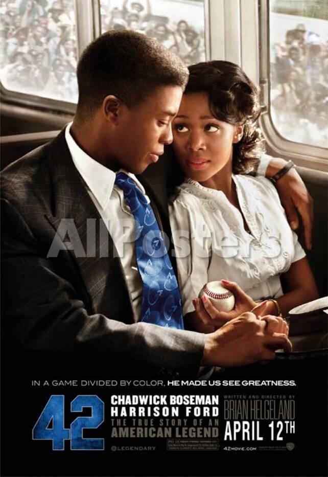 42 Chadwick Boseman T R Knight Harrison Ford Movie Poster Photo Allposters Com