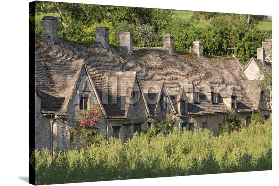 Pretty Cottages At Arlington Row In The Cotswolds Village Of Bibury Gloucestershire England Photographic Print Adam Burton Allposters Com
