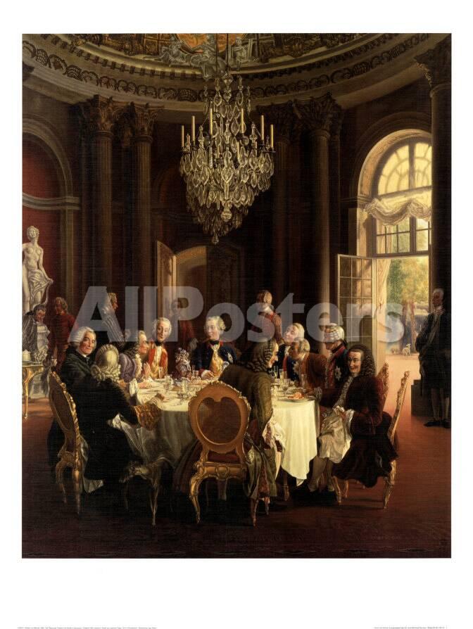 Die Tafelrunde Posters Adolph Von Menzel Allposters Com