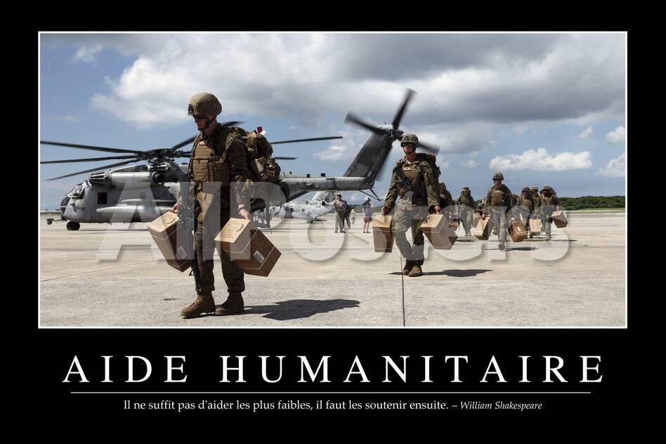 Aide Humanitaire Citation Et Affiche D Inspiration Et Motivation Photographic Print Allposters Com
