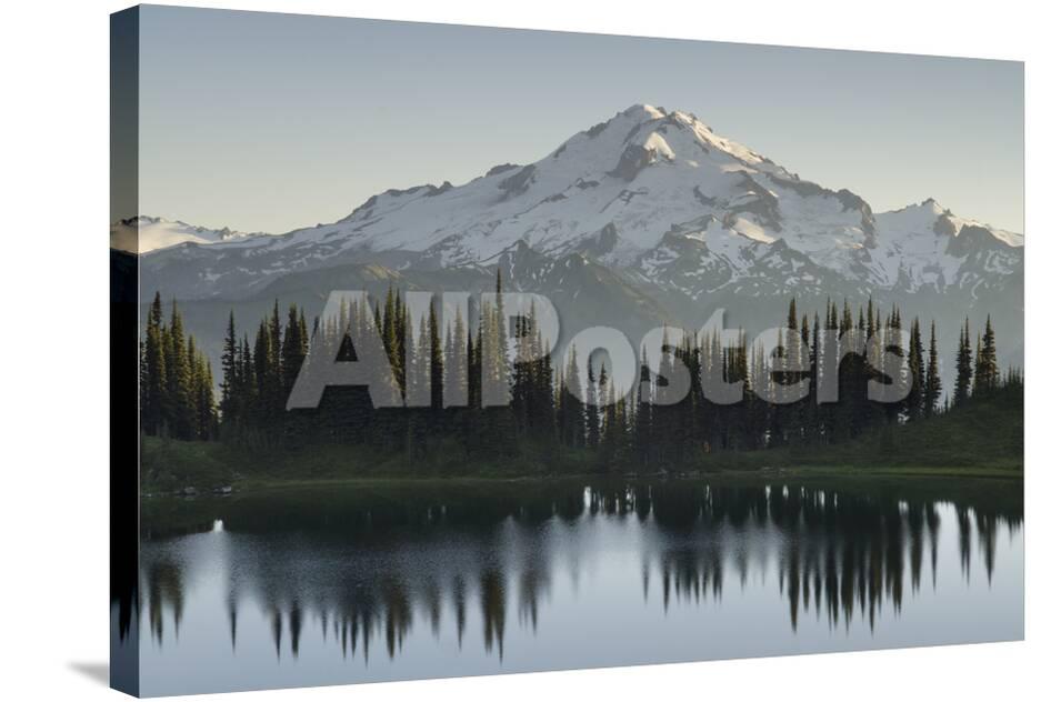 Usa Wa Image Lake And Glacier Peak From Miner S Ridge Glacier Peak Wilderness North Cascades Photographic Print Alan Majchrowicz Allposters Com