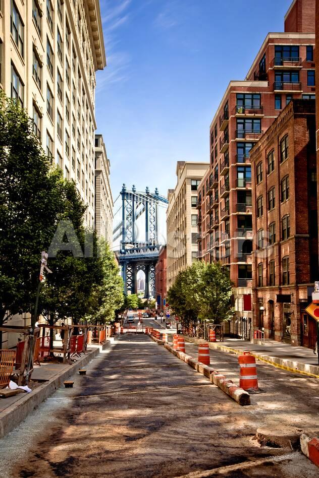 Manhattan Bridge View From Washington Street Brooklyn New York Photographic Print Andrey Bayda Allposters Com