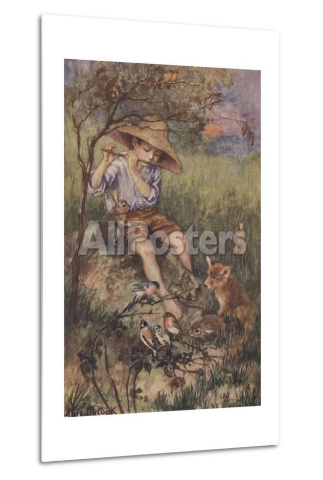 animals listening to boy