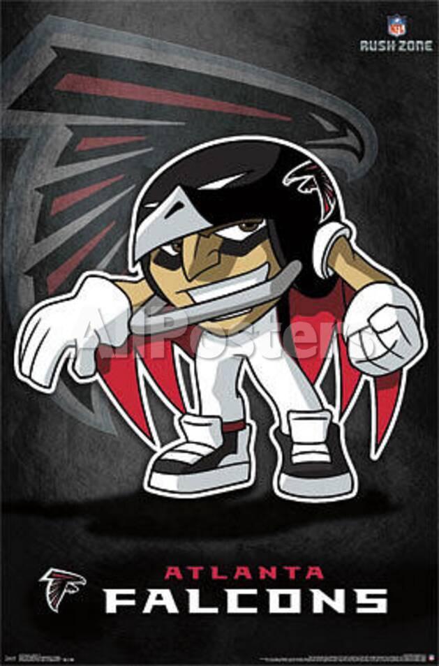 Atlanta Falcons Rusher Football Poster