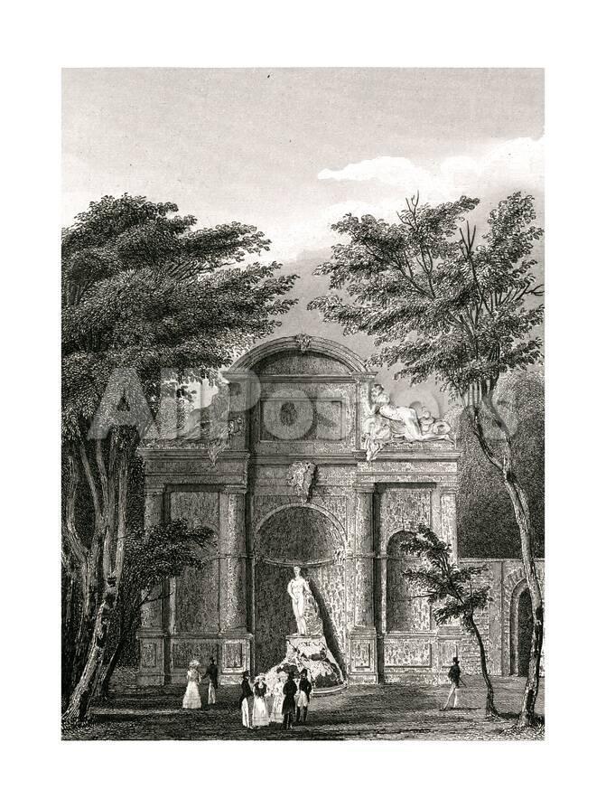 Paris France Chateau D Eau Jardin Du Luxembourg Giclee Print B Winkles Allposters Com