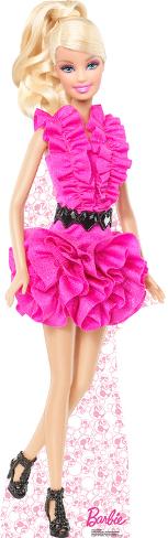 barbie cardboard stand up